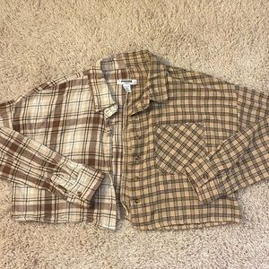 Crop flannel